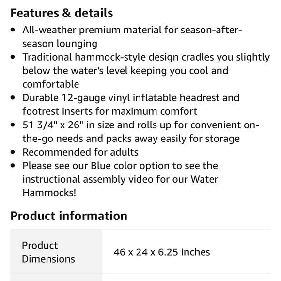 Poolmaster Other Nwt Poolmaster Swimming Pool Water Hammock Green